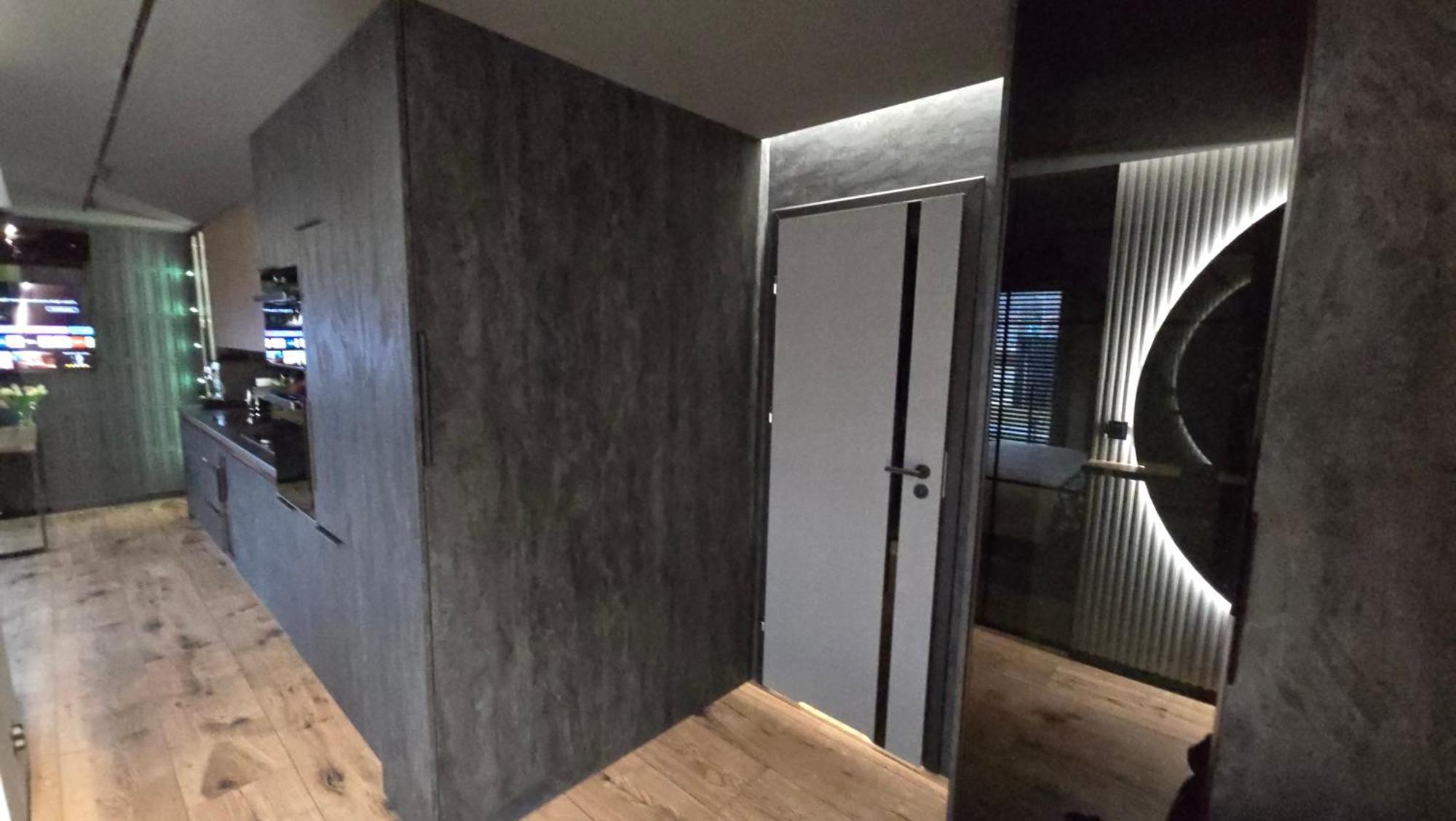 Dark Prestige New ! - Dostep 24h, Projektor , Garaz Podziemny , Klimatyzacja , Duzy Taras Apartament *